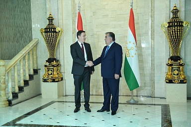 Дмитрий Патрушев провел рабочую встречу с президентом Таджикистана Эмомали Рахмоном